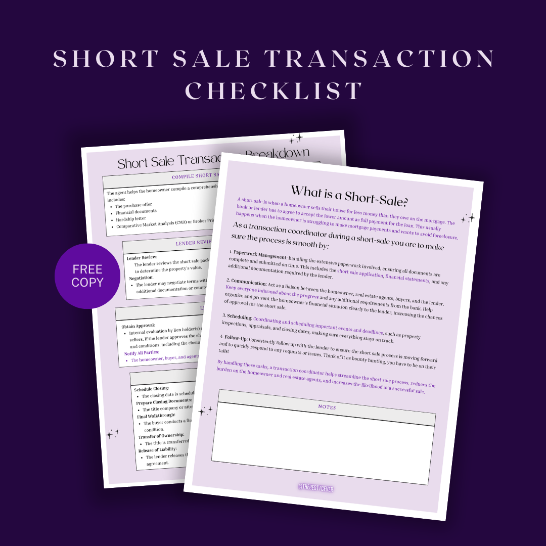 Short Sale Checklist